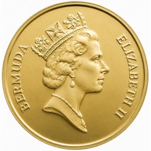 Аверс монеты Бермуды, 1 доллар, 1988-1997