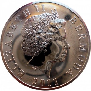 Аверс монеты Бермуды, 25 центов, 2011, Синяя птица