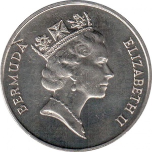 Реверс монеты Бермуды, 1 доллар, 1985, Круизный туризм