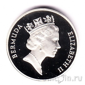 Аверс монеты Бермуды, 1 цент, 1995
