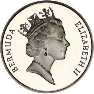 Аверс монеты Бермуды, 5 центов, 1995