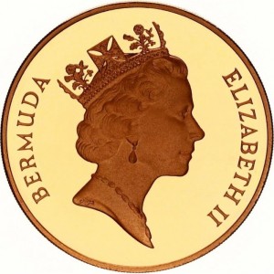 Аверс монеты Бермуды, 1 доллар, 1992, XXV Летние Олимпийские игры, Барселона 1992