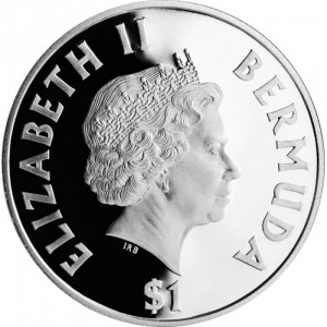 Аверс монеты Бермуды, 1 доллар, 2000, Парусные корабли - Бермуда