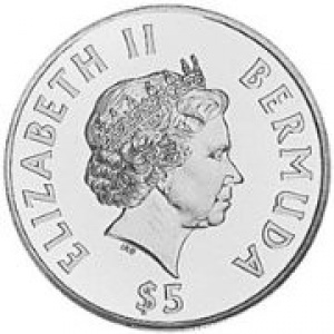 Аверс монеты Бермуды, 1 доллар, 2001, Танцоры Гомби