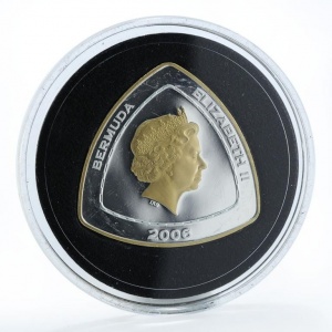 Аверс монеты Бермуды, 3 доллара, 2006, Кораблекрушения - Кейт