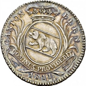 Аверс монеты Берн, 1 франк, 1811