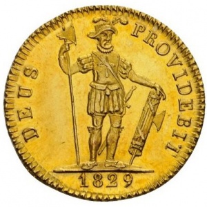 Реверс монеты Берн, 1 дуплон, 1797-1829