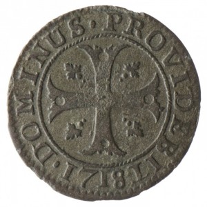 Реверс монеты Берн, 1 крейцер, 1718
