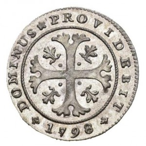 Реверс монеты Берн, ½ батцена, 1718-1798