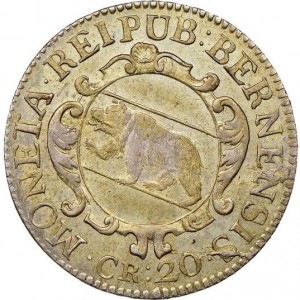 Аверс монеты Берн, 20 крейцеров, 1716-1717