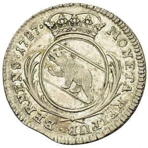 Аверс монеты Берн, 20 крейцеров, 1787