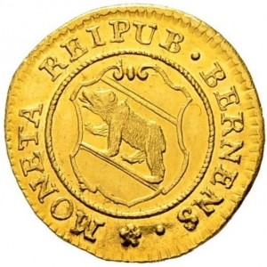 Аверс монеты Берн, ½ дуката, 1719