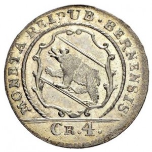 Аверс монеты Берн, 4 крейцера, 1717-1798