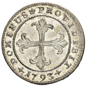 Реверс монеты Берн, 4 крейцера, 1717-1798
