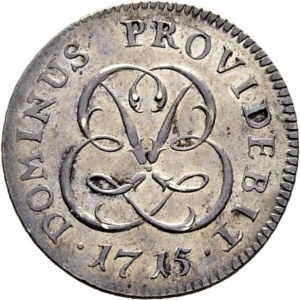 Реверс монеты Берн, 10 крейцеров, 1715