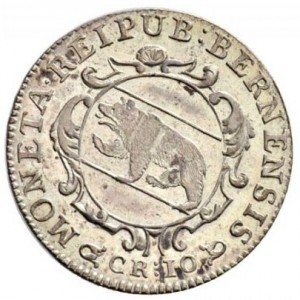 Аверс монеты Берн, 10 крейцеров, 1716-1717