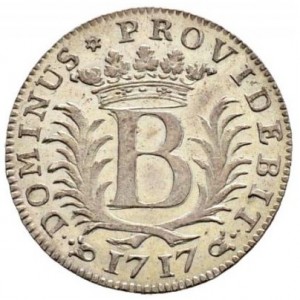 Реверс монеты Берн, 10 крейцеров, 1716-1717