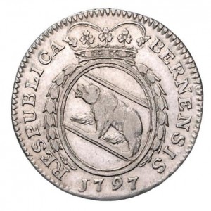 Аверс монеты Берн, ¼ талера, 1797