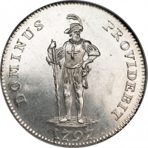 Реверс монеты Берн, ½ талера, 1796-1797