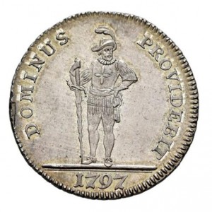 Реверс монеты Берн, ½ талера, 1797-1798