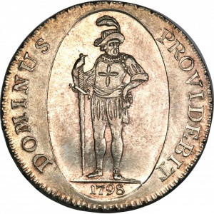 Реверс монеты Берн, 1 талер, 1798