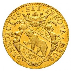 Аверс монеты Берн, 1 дукат, 1718