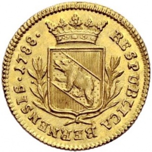 Аверс монеты Берн, 1 дукат, 1788