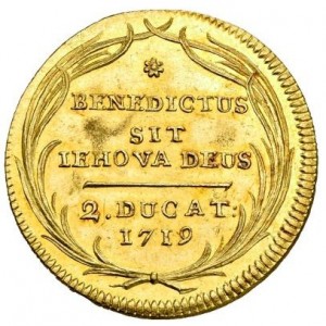 Реверс монеты Берн, 2 дуката, 1703-1719