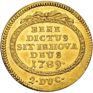 Реверс монеты Берн, 2 дуката, 1789