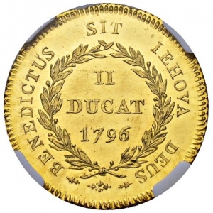 Реверс монеты Берн, 2 дуката, 1796