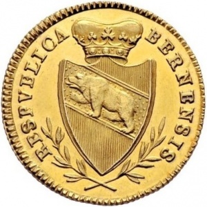 Аверс монеты Берн, 1 дуплон, 1793