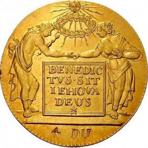 Реверс монеты Берн, 4 дуката, 1710