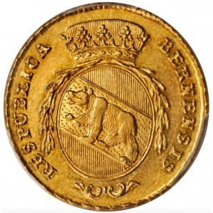 Аверс монеты Берн, 2 дуплона, 1793-1796