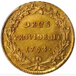 Реверс монеты Берн, 2 дуплона, 1793-1796