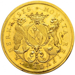 Аверс монеты Берн, 6 дукатов, 1710