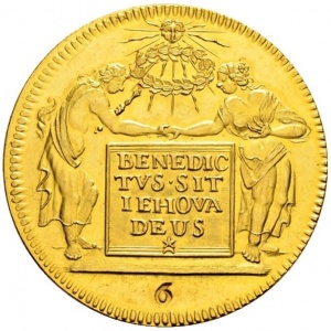 Реверс монеты Берн, 6 дукатов, 1710