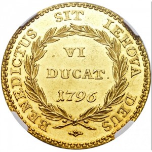 Реверс монеты Берн, 6 дукатов, 1796