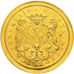 Аверс монеты Берн, 7 дукатов, 1710