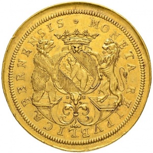 Аверс монеты Берн, 8 дукатов, 1710