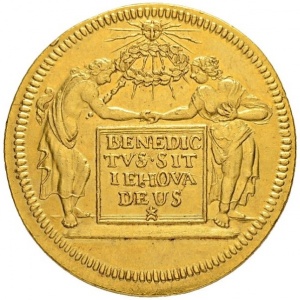 Реверс монеты Берн, 8 дукатов, 1710