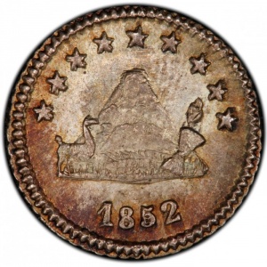 Реверс монеты Боливия, ¼ соль, 1852