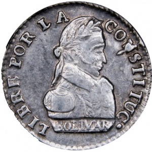 Реверс монеты Боливия, 1 соль, 1830