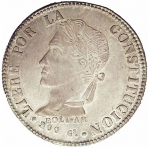 Реверс монеты Боливия, 4 соля, 1860