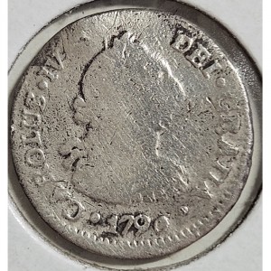 Аверс монеты Боливия, ½ реала, 1789-1791