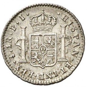 Реверс монеты Боливия, 1 реал, 1813-1825