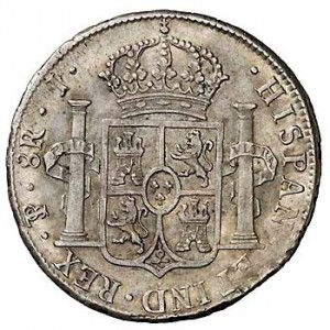 Реверс монеты Боливия, 8 реалов, 1808-1825