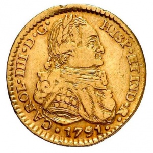 Аверс монеты Боливия, 1 эскудо, 1791