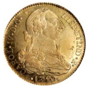 Аверс монеты Боливия, 4 эскудо, 1789-1790