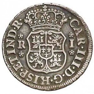 Аверс монеты Боливия, 1 реал, 1767-1770