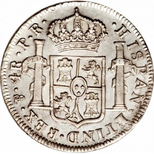 Реверс монеты Боливия, 4 реала, 1773-1789